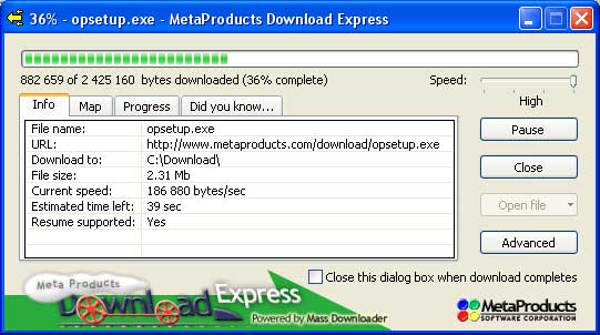 MetaProducts Download Express